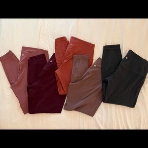 Bundle of 5 Pair LULULEMON ALIGN 12